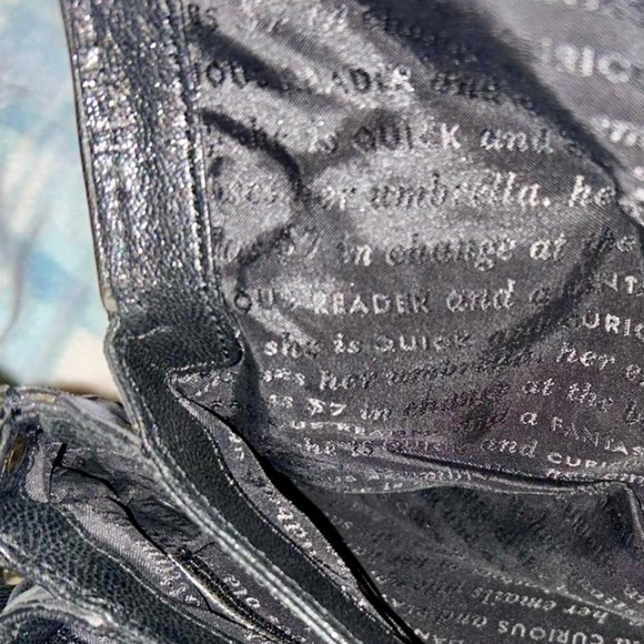 kate spade ♠️ new york Suede Harlow Algonquin Black Leopard Bag EUC - Picture 8 of 8